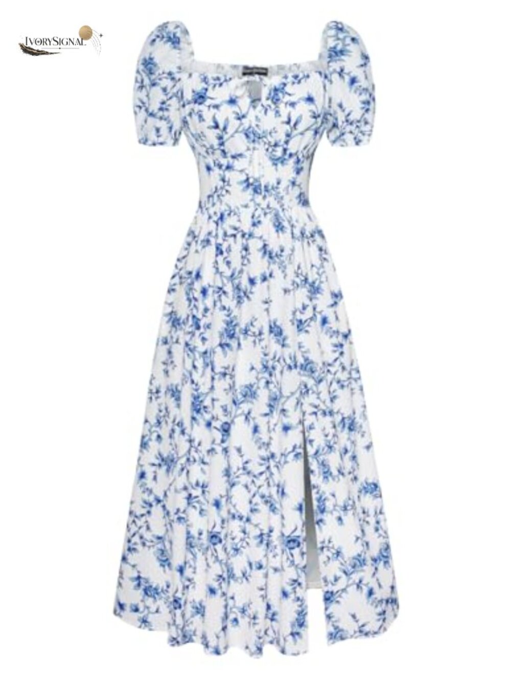 Scarlet Darkness Floral Corset Midi Dress with Pockets